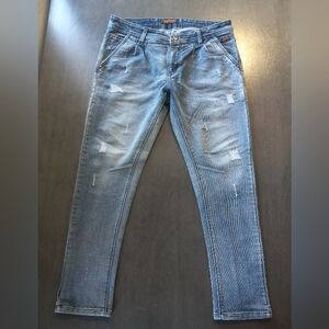 Vintage Superdry Mens Distressed Skinny Jeans Size 36